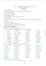 Đề cương ôn tập Giữa kì 2 Tiếng Anh 8 năm 2025–2026 trường THCS Thọ Lộc (Hà Nội)